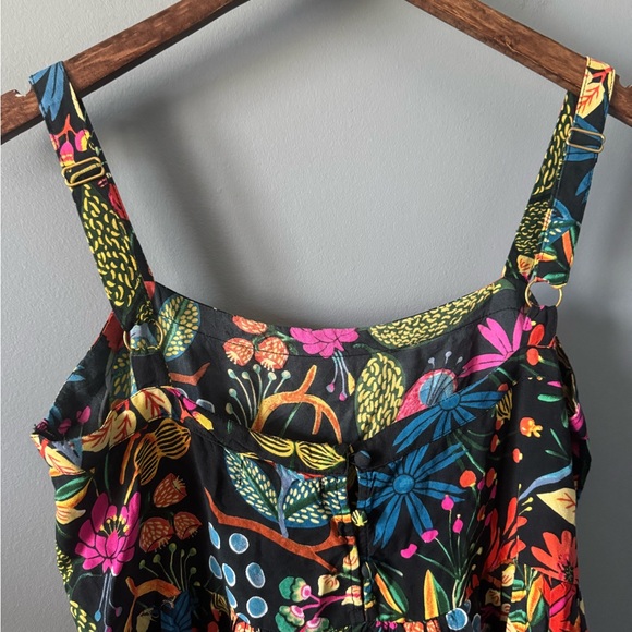 Natural Life Patti Mini Dress in black neon floral print - Picture 6 of 9